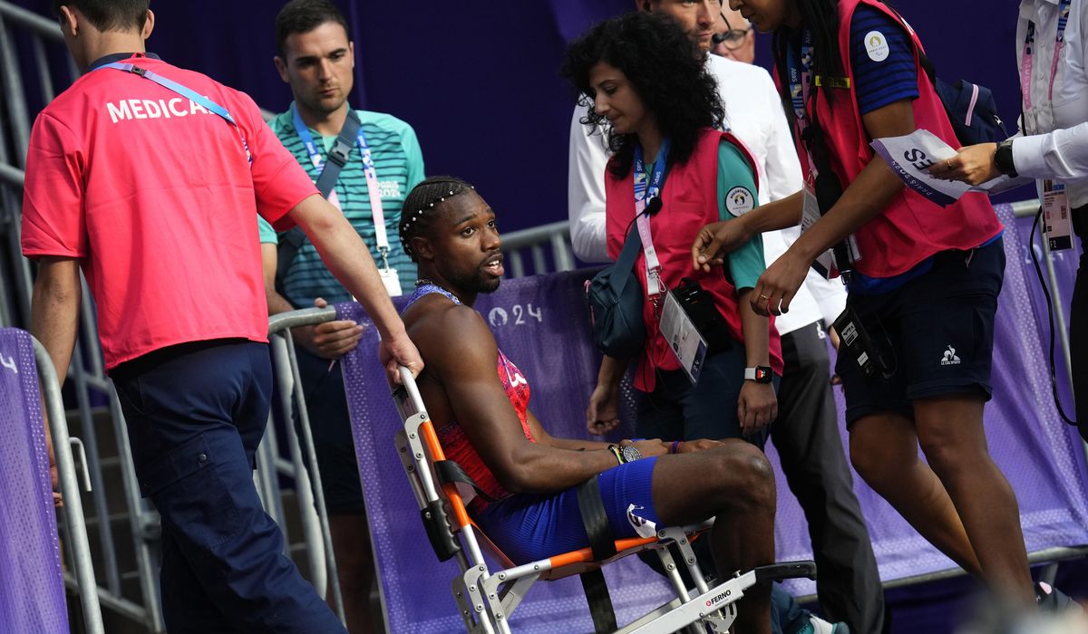 NextImg:COVID-stricken Lyles finishes third in 200 meters won by Botswana’s Tebogo