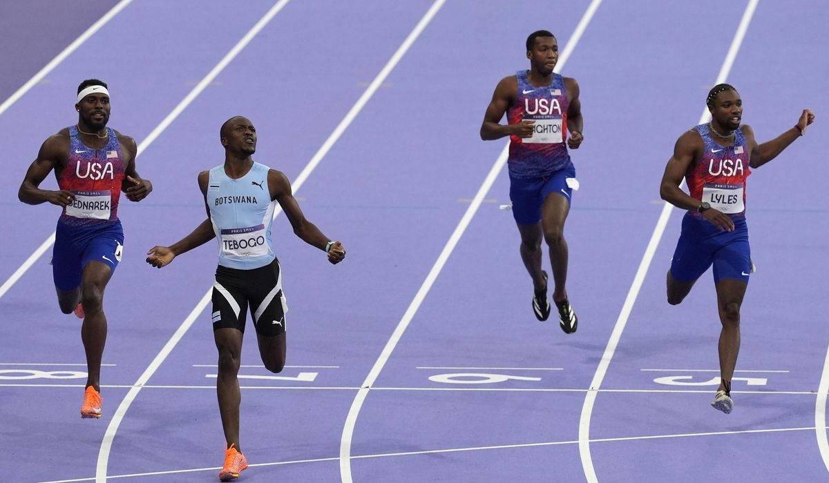 NextImg:COVID-stricken Noah Lyles finishes 3rd in 200 meters won by Botswana’s Letsile Tebogo