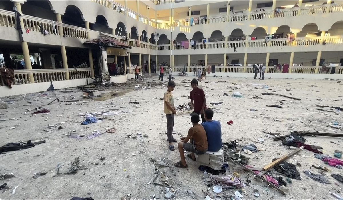 NextImg:An Israeli airstrike on a Gaza school kills at least 80 people, Palestinian health officials say