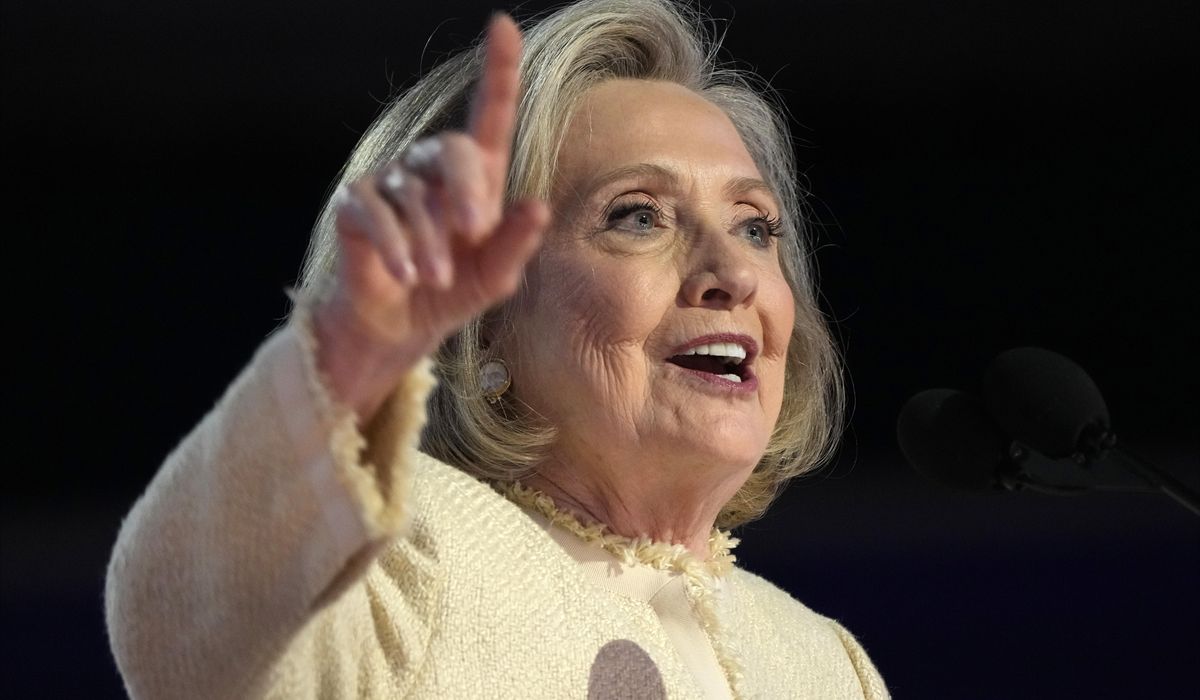 NextImg:Hillary Clinton hands the baton to Kamala Harris