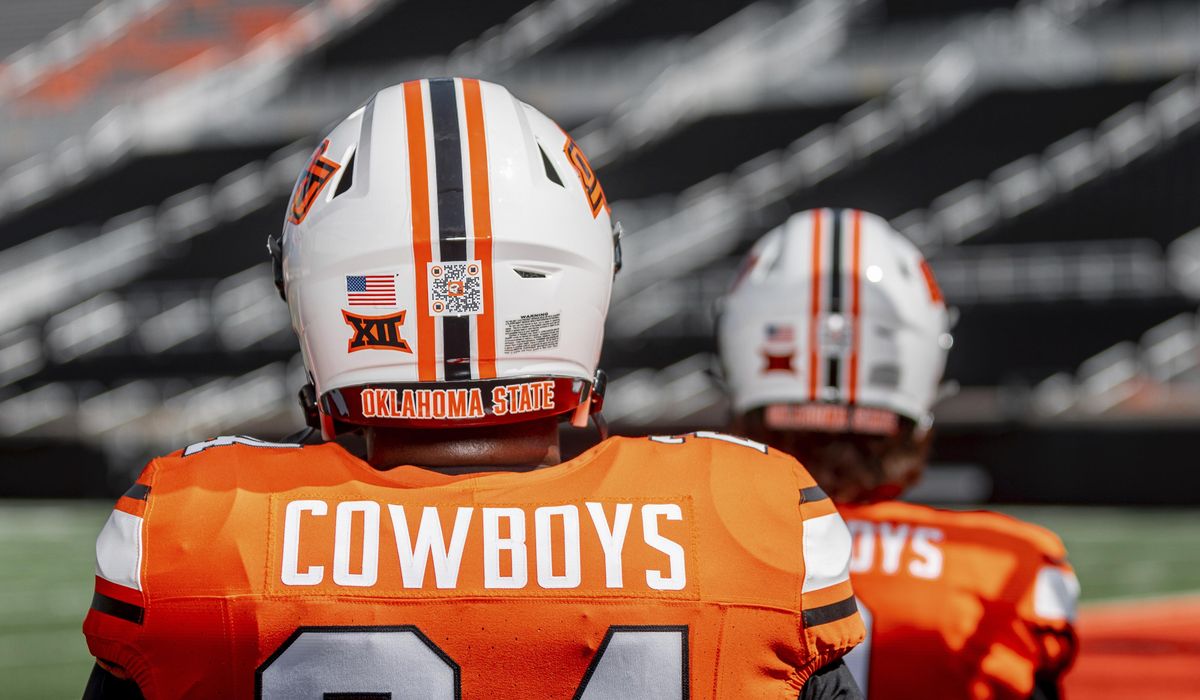 NextImg:Oklahoma State to wear QR codes on helmets to assist NIL fundraising