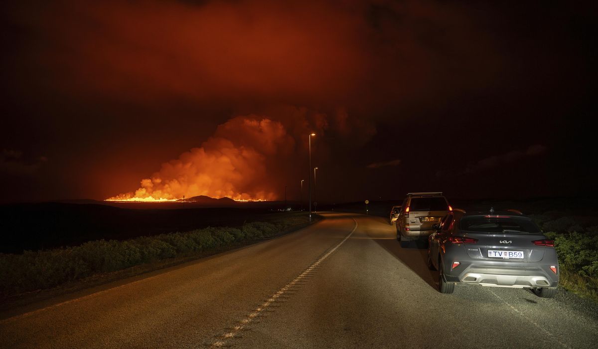 NextImg:Iceland volcano erupts again but spares nearby town of Grindavik, for now