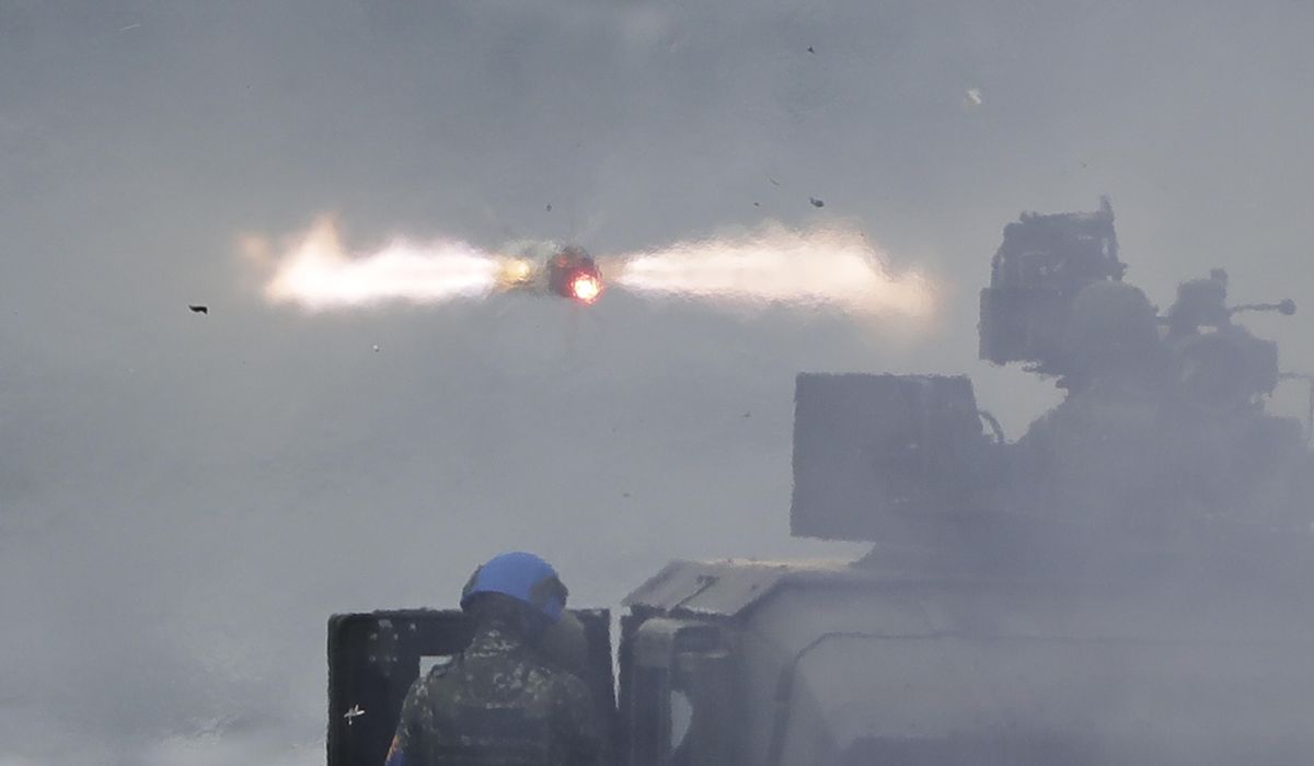 NextImg:Taiwan drills with anti-amphibious landing missiles to deter China