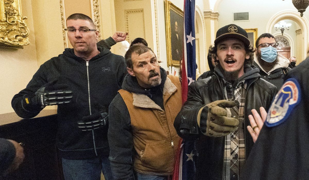 NextImg:First rioter to enter Capitol during Jan. 6 attack is sentenced to over 4 years in prison