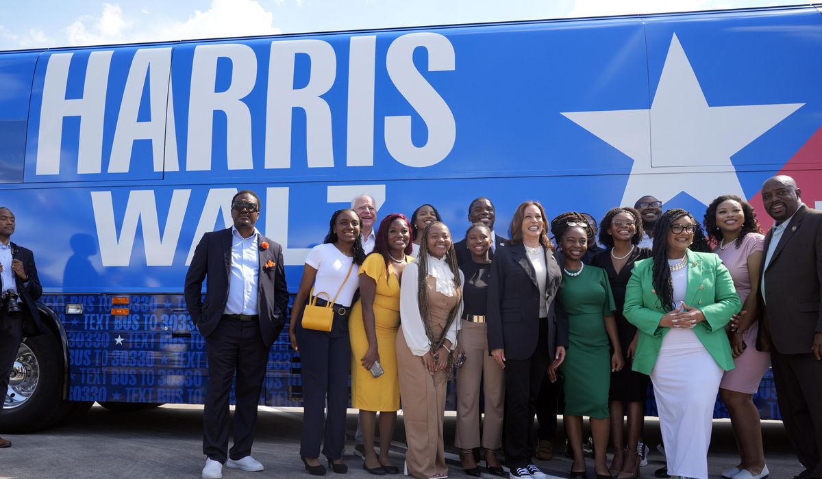 NextImg:Harris, Walz launch bus tour to reach rural, Black Georgia voters