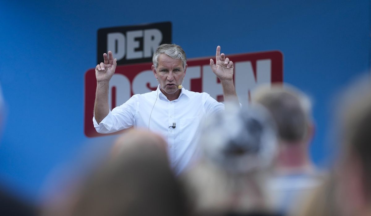 NextImg:A German far-right party leads exit polls in one state election and is roughly level in another