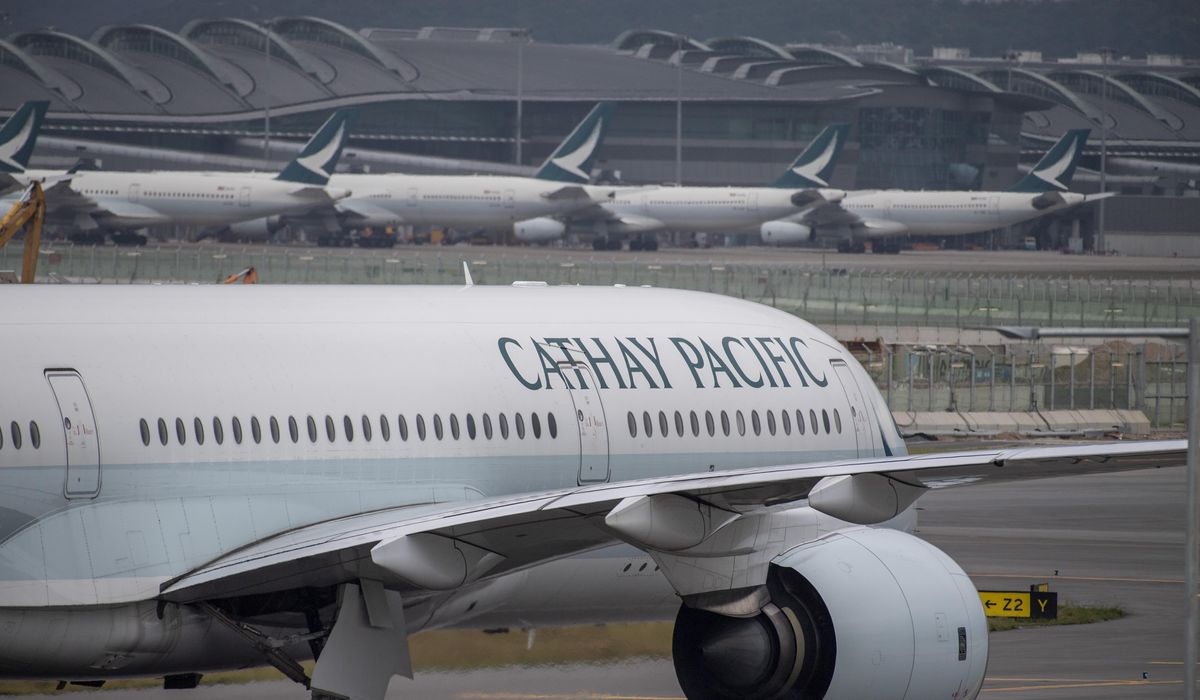 NextImg:Engine troubles for airline Cathay Pacific force the cancellation of dozens of flights this week