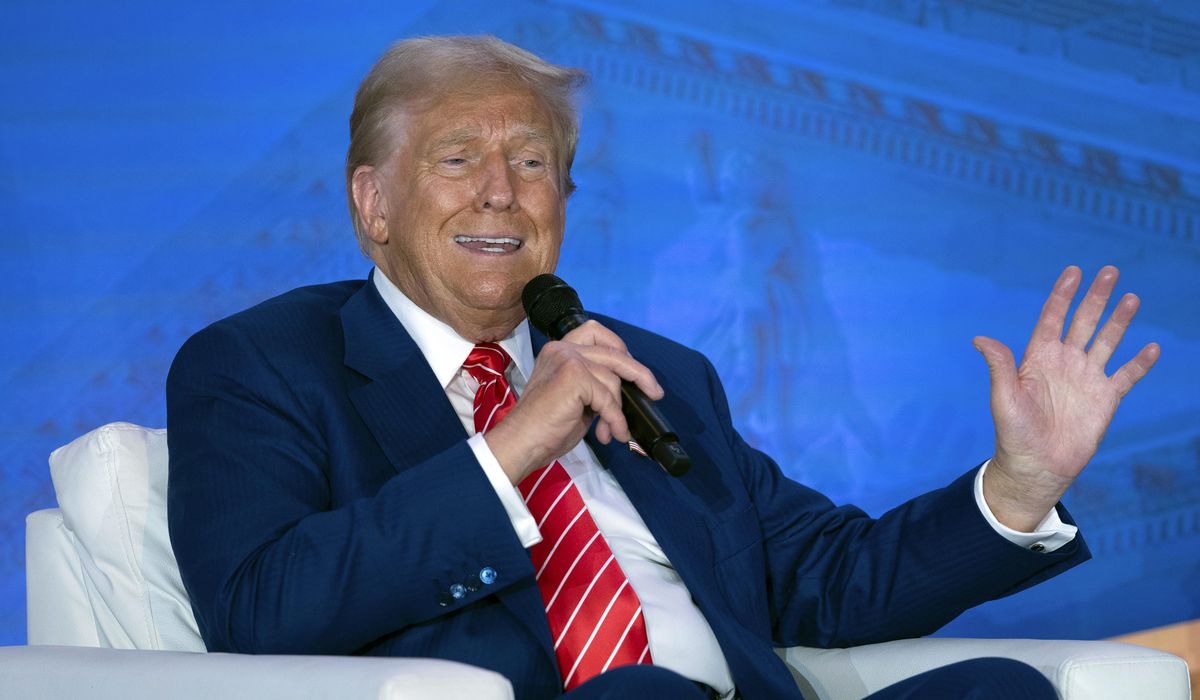 NextImg:Trump says Harris is seeing ‘problems’ for her campaign in New Hampshire