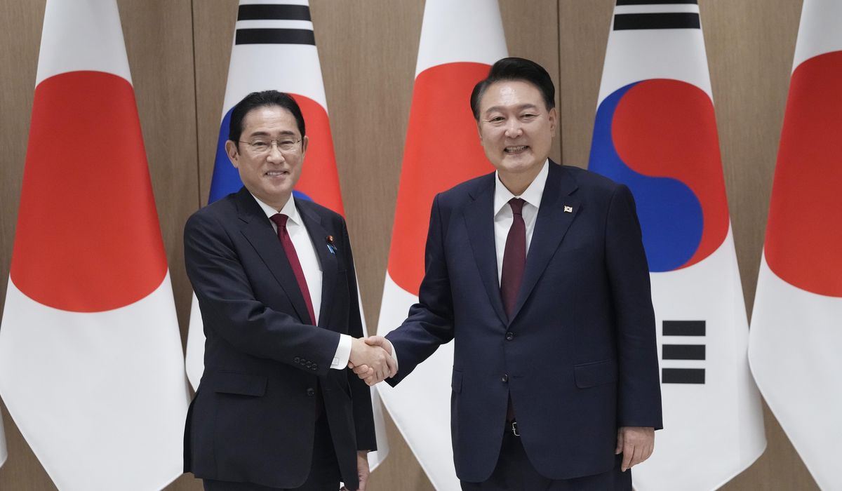 NextImg:Outgoing Japanese PM Fumio Kishida in Seoul for farewell summit