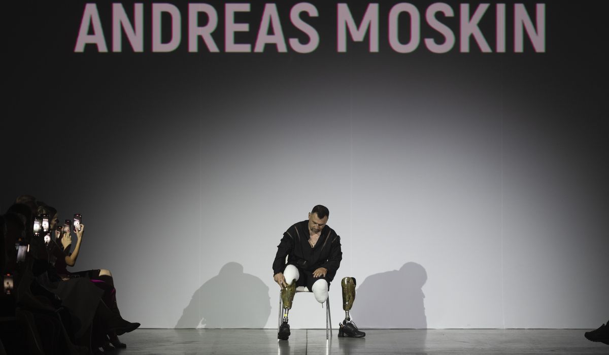 NextImg:Wearing prosthetics, Ukraine war veterans take to the runway as fashion week returns