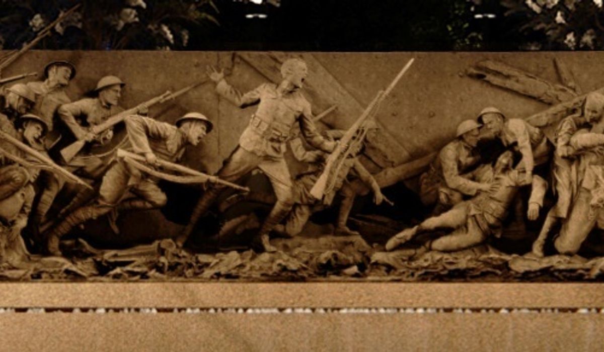 NextImg:‘A Soldier’s Journey’: WWI memorial completed with 25-ton sculpture honoring the American doughboy