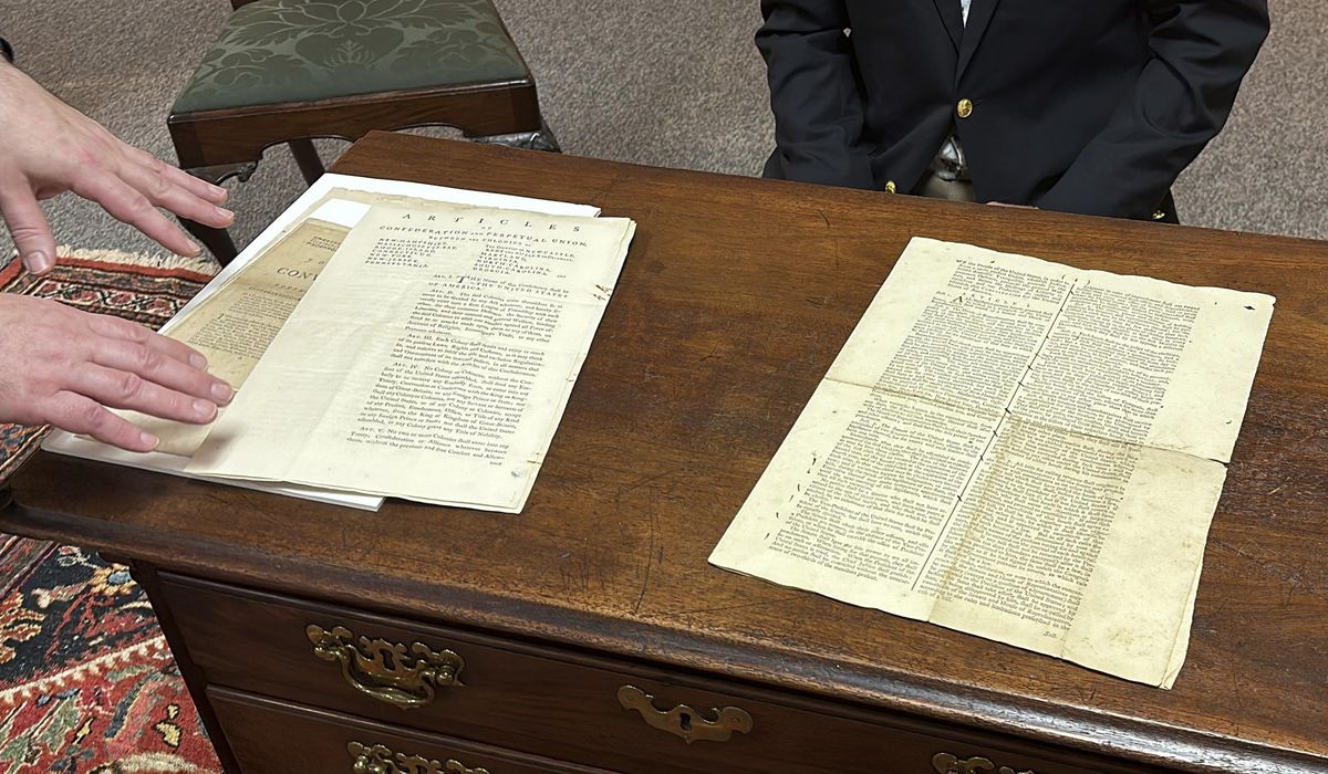 NextImg:Copy of U.S. Constitution sent to the states for ratification in 1788 up for auction