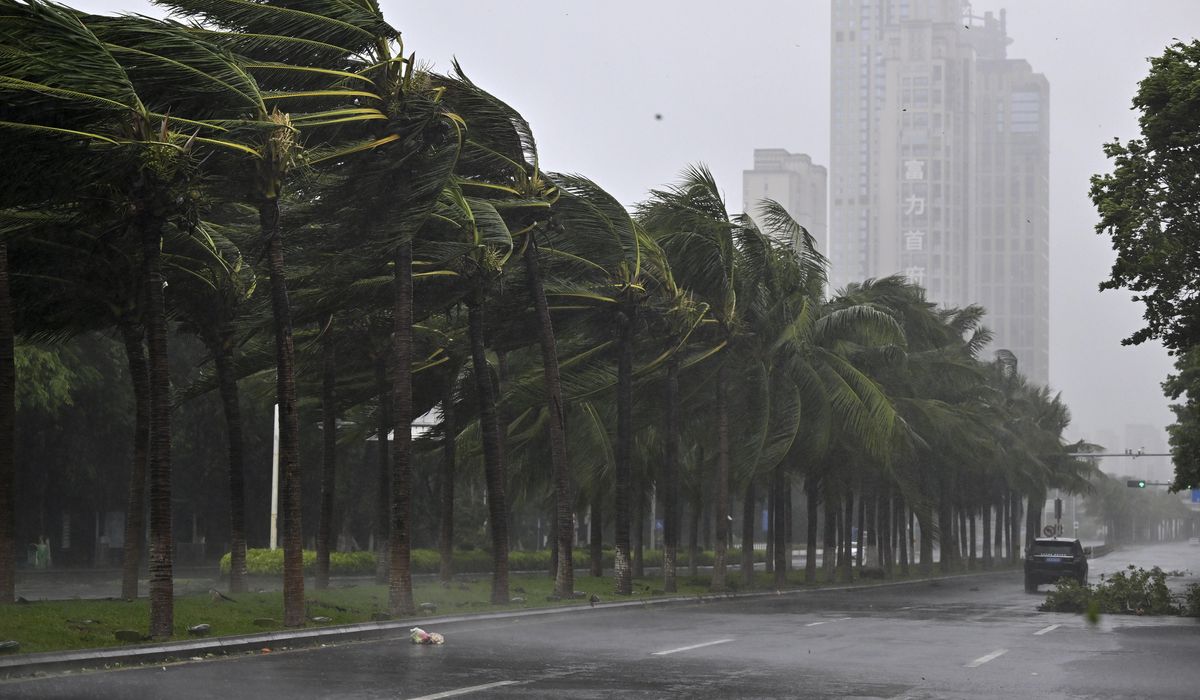 NextImg:Typhoon Yagi makes landfall in northern Vietnam. Authorities shutter airports and order evacuations