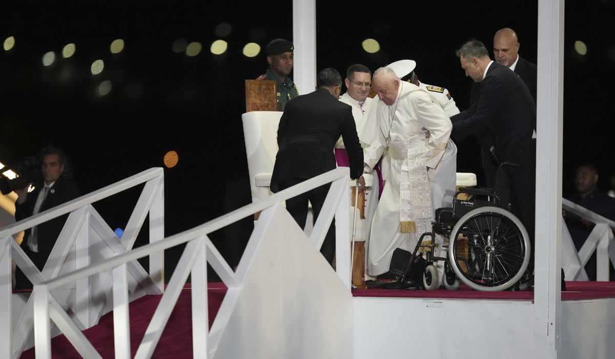 NextImg:Pope arrives in Papua New Guinea for the second leg of his Southeast Asia and Oceania trip