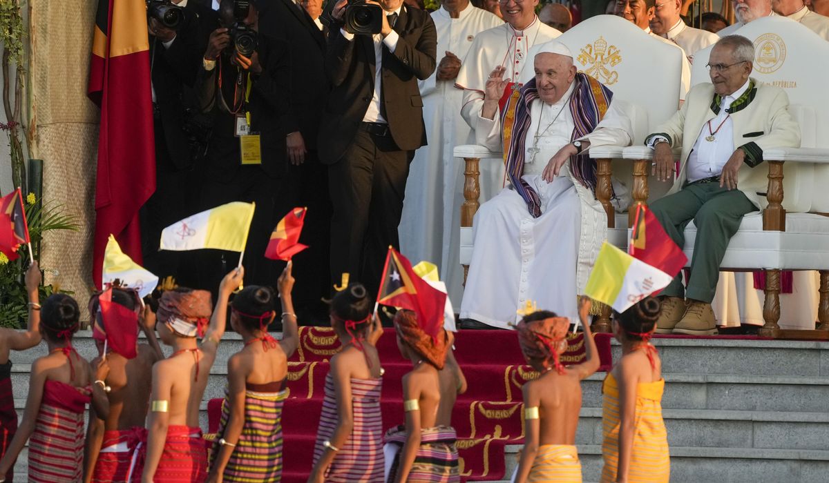 NextImg:Pope Francis cheers East Timor’s recovery while acknowledging a bishop’s abuse scandal