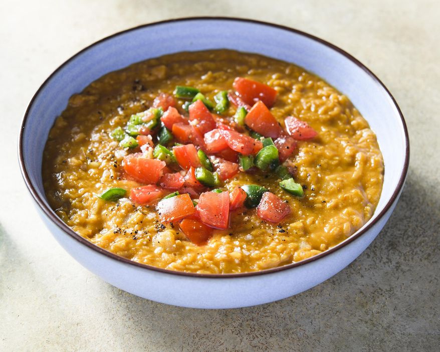 This image released by Milk Street shows a recipe for berbere spiced lentils. (Milk Street via AP)
