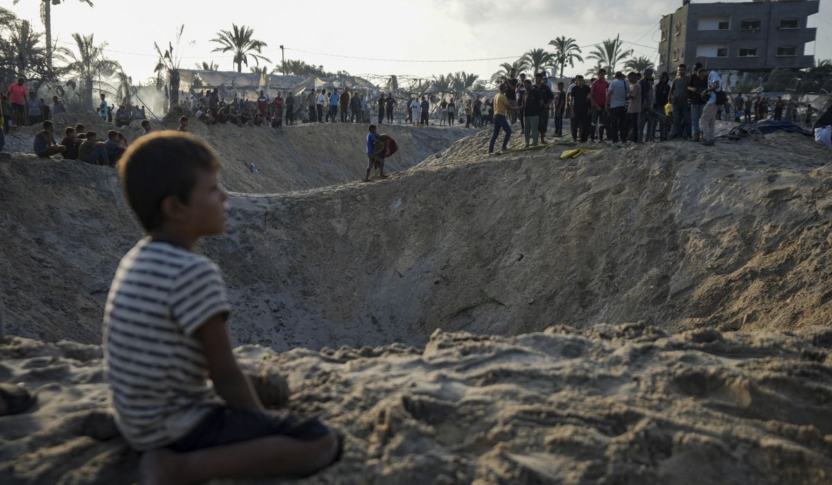 NextImg:An Israeli strike on a tent camp in a Gaza humanitarian zone kills at least 19 people