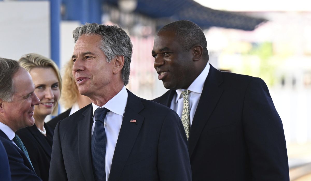 NextImg:Blinken and Lammy arrive in Kyiv as Ukraine pushes for long-range strikes against Russia