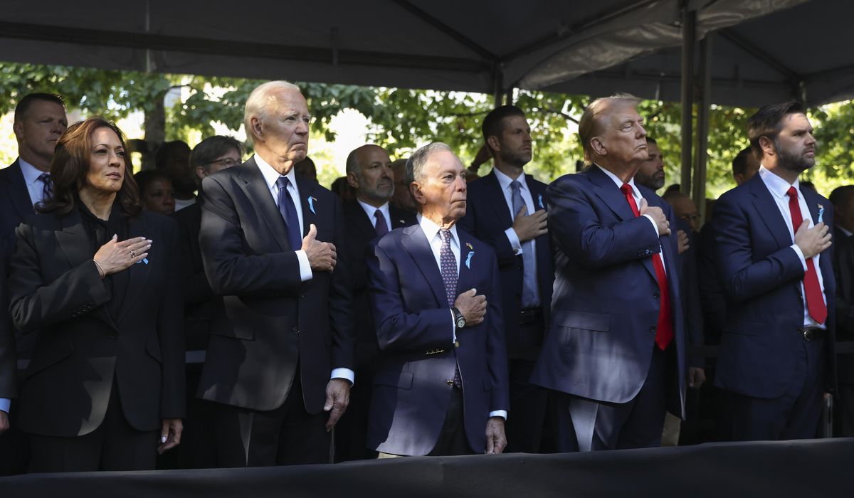 NextImg:Harris, Trump attend 9/11 ceremony in New York hours after debate face-off