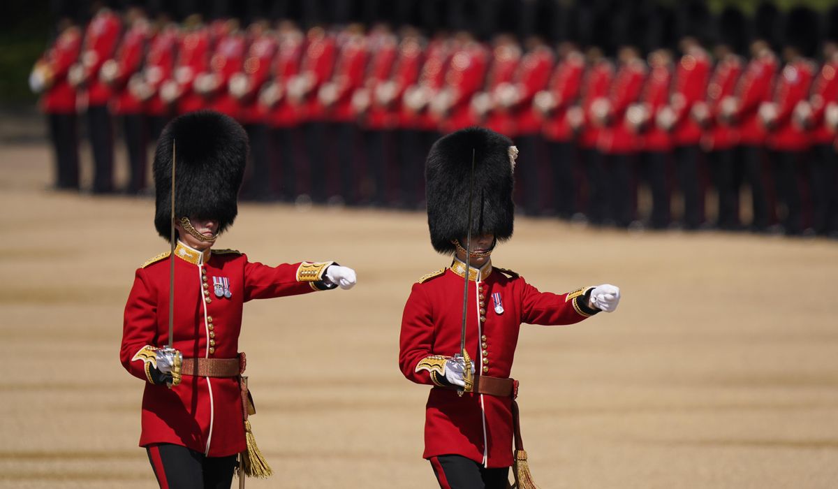 NextImg:Buckingham Palace guard’s distinctive bearskin caps under fire from animal rights group