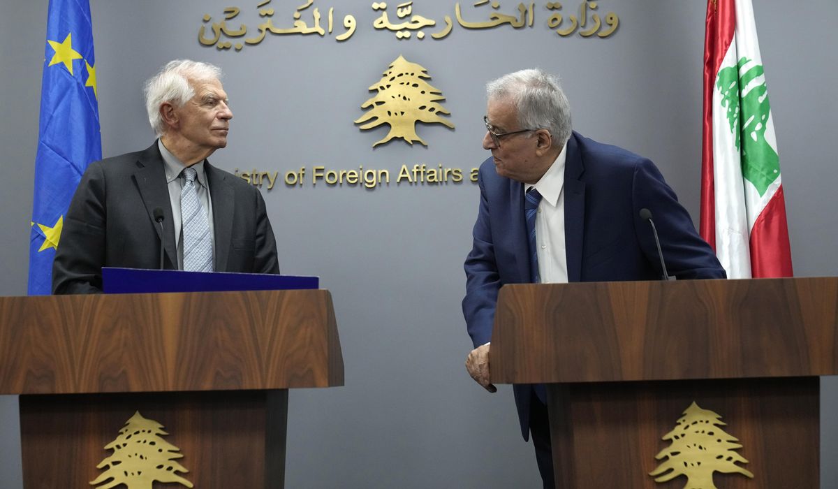 NextImg:EU top diplomat urges Lebanon and Israel to ease tensions along their border