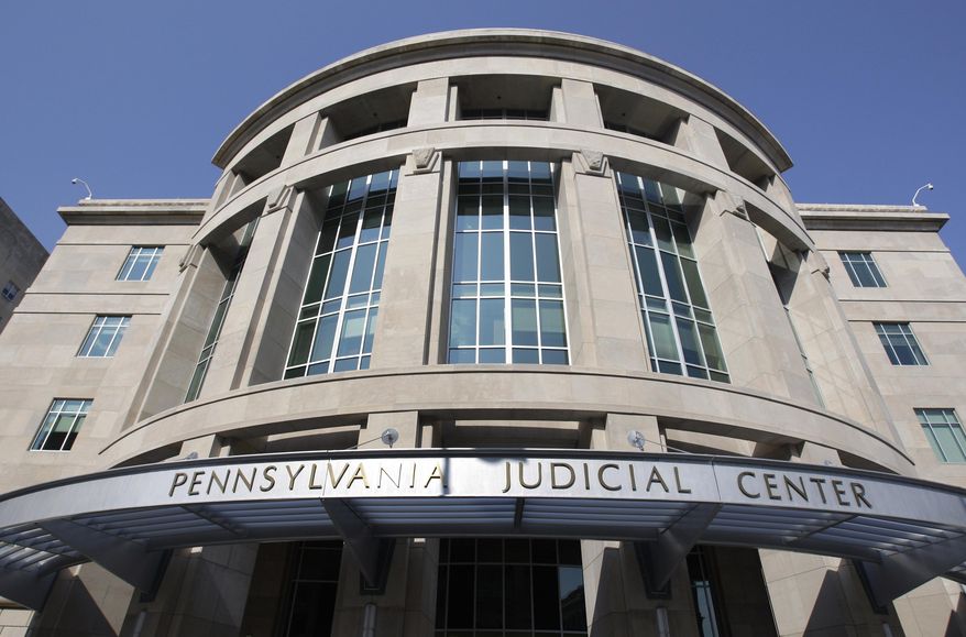 The Pennsylvania Judicial Center is shown shortly after its completion in Harrisburg, Pa., July 27, 2009. (AP Photo/Carolyn Kaster, File)