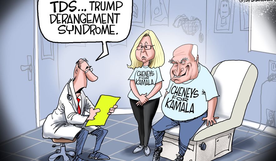 You both have TDS ... Trump Derangement Syndrome. (Illustration by Gary Varvel for Creators Syndicate)
