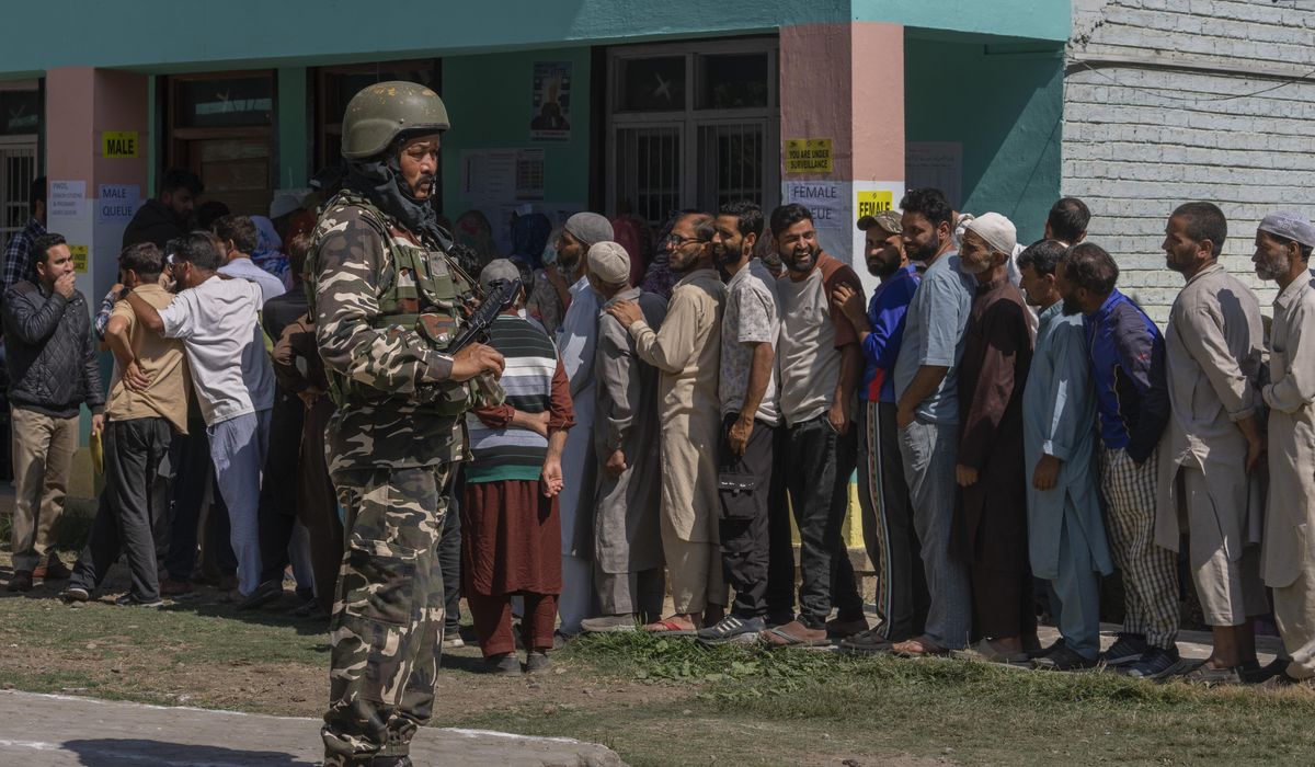 NextImg:Voting for local government opens in Indian-controlled Kashmir for first time after losing autonomy
