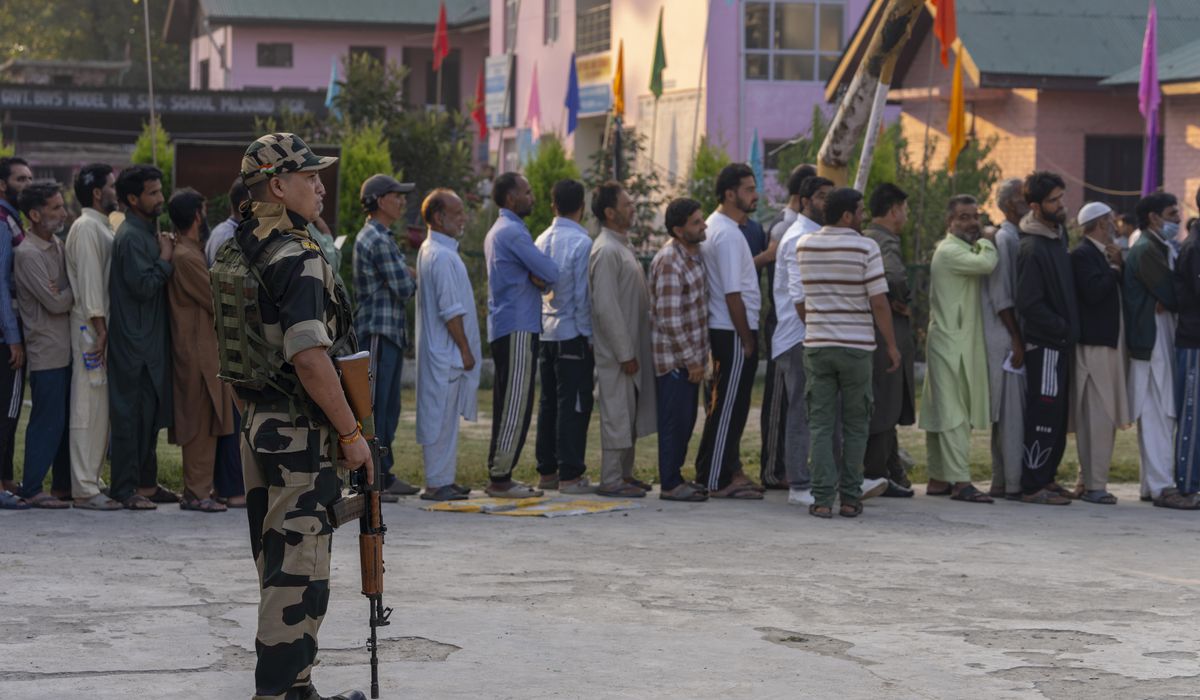 NextImg:India-controlled Kashmir votes in the second phase of polls to elect local government