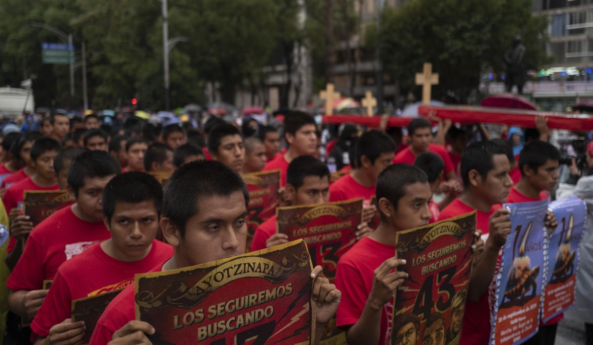 NextImg:Families of 43 missing students in Mexico are still demanding justice 10 years later