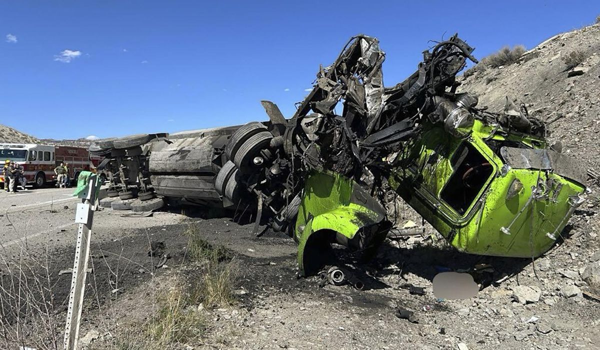 NextImg:5 people killed in a 4-vehicle chain reaction crash on central Utah highway