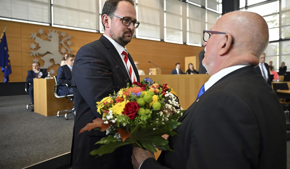 NextImg:Eastern German legislature elects mainstream conservative speaker after far-right election win