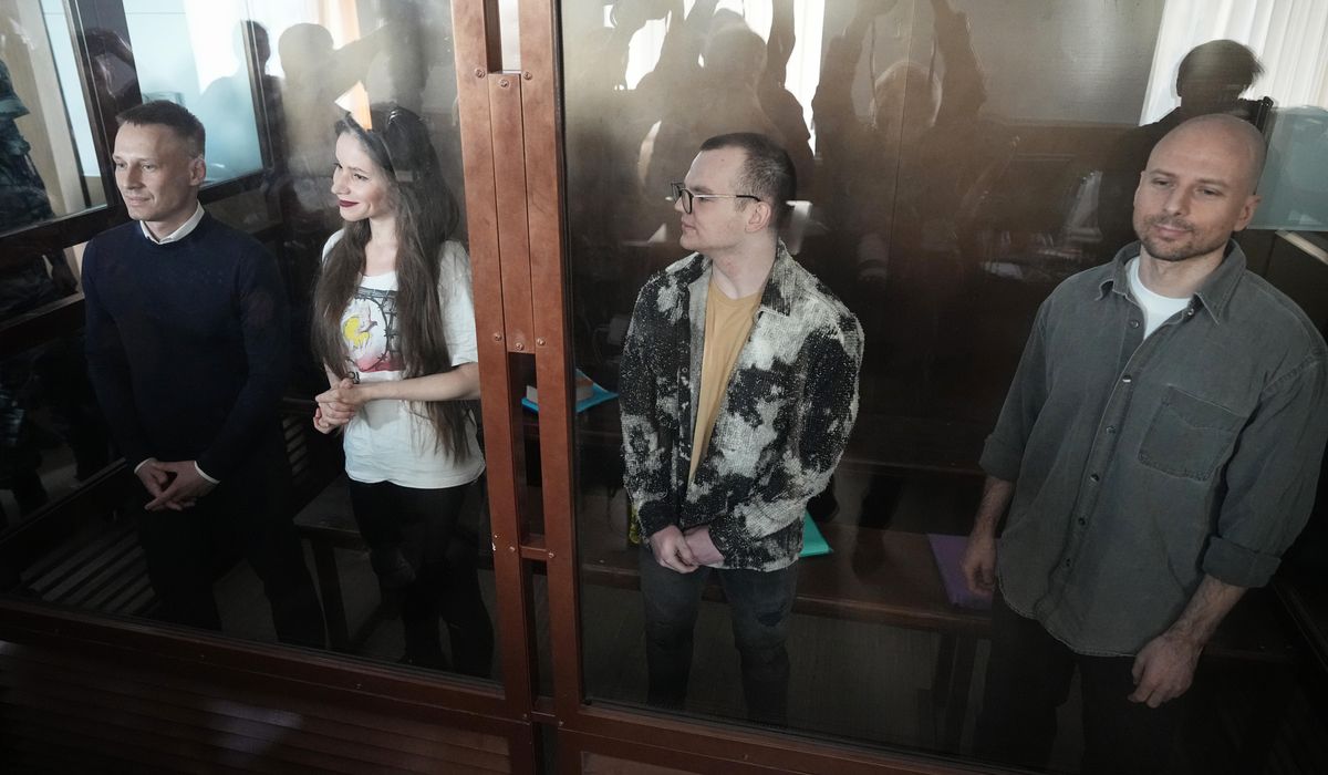 NextImg:Journalists on trial in Moscow, accused of working for Alexei Navalny anti-corruption group