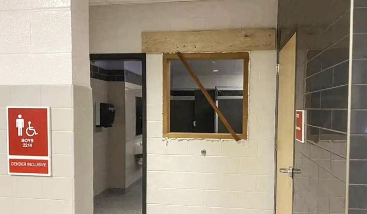 NextImg:Pa. middle school boards up windows that allowed views into its gender-neutral bathrooms