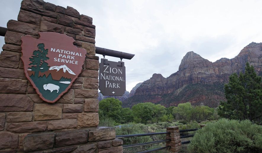 Zion National Park near Springdale, Utah, is pictured on Sept. 15, 2015. (AP Photo/Rick Bowmer, File)