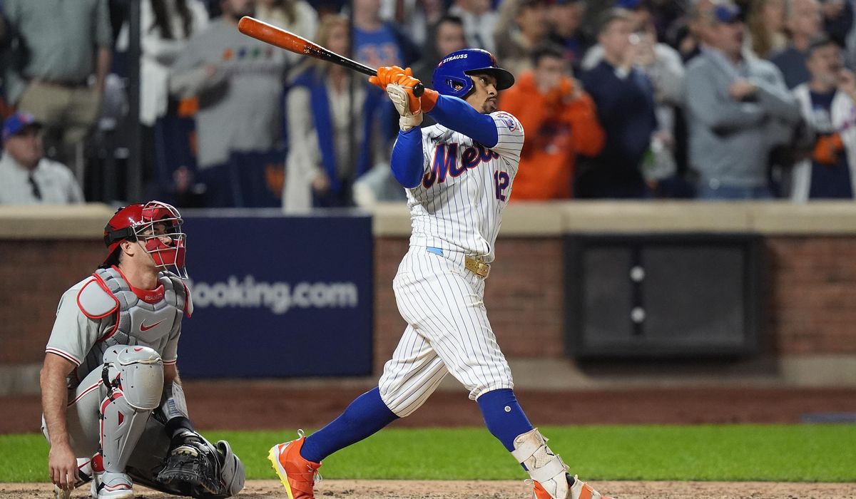 NextImg:Lindor’s grand slam sends Mets into NLCS with win over Phillies in Game 4 of NLDS