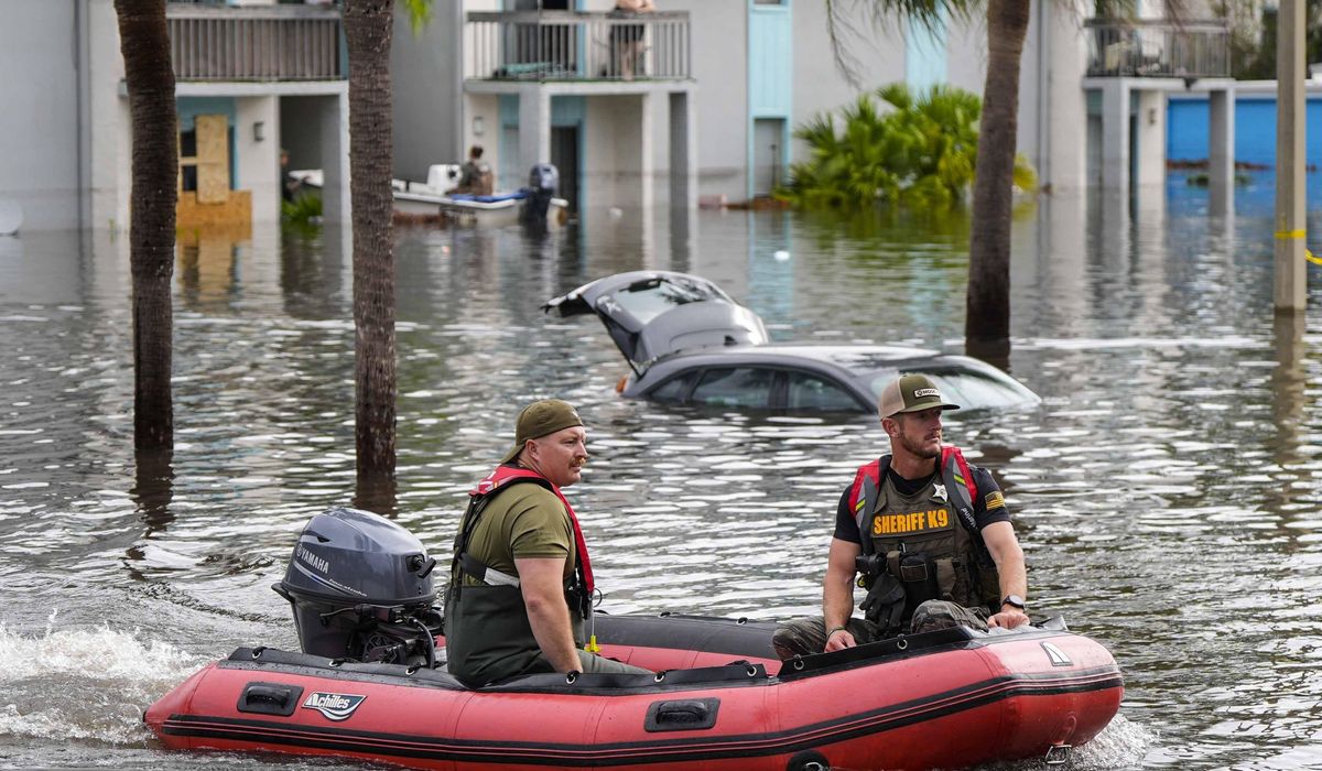 NextImg:Gov. DeSantis slaps down theories of climate change, engineered hurricanes in storm-battered state
