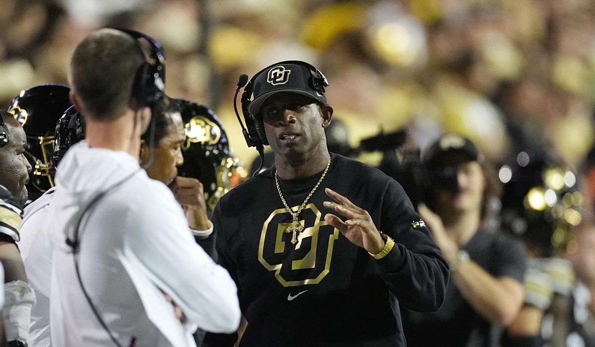 NextImg:Atheist group seeks to block Colorado coach Deion Sanders from holding team prayers