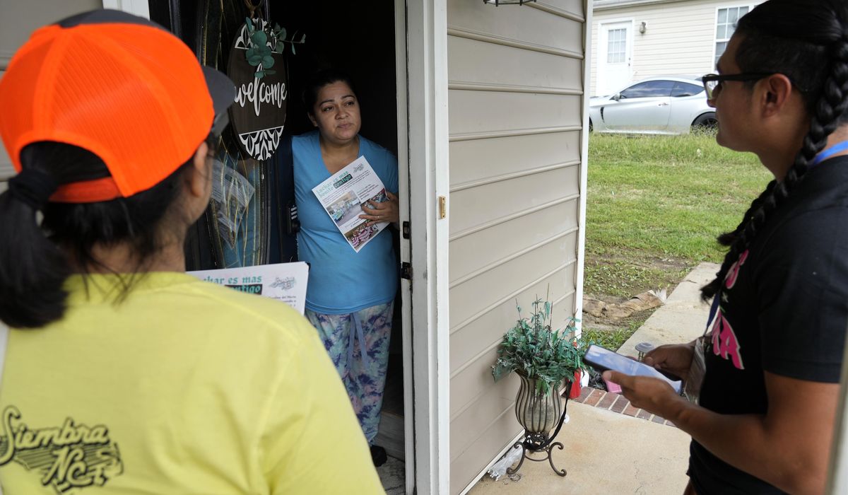 NextImg:Voting groups that got a boost from Harris’ candidacy are still working to persuade voters of color
