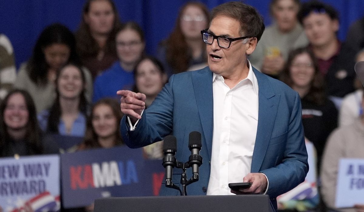 NextImg:Mark Cuban says presidential election is Kamala Harris vs. Elon Musk