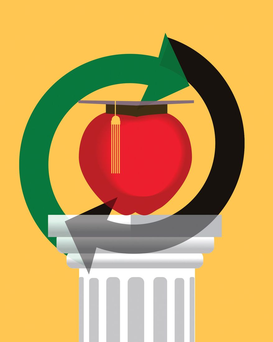 Reform in the academic journal industry illustration by Linas Garsys / The Washington Times