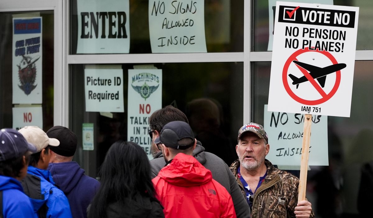 NextImg:Boeing strike continues after union rejects contract offer