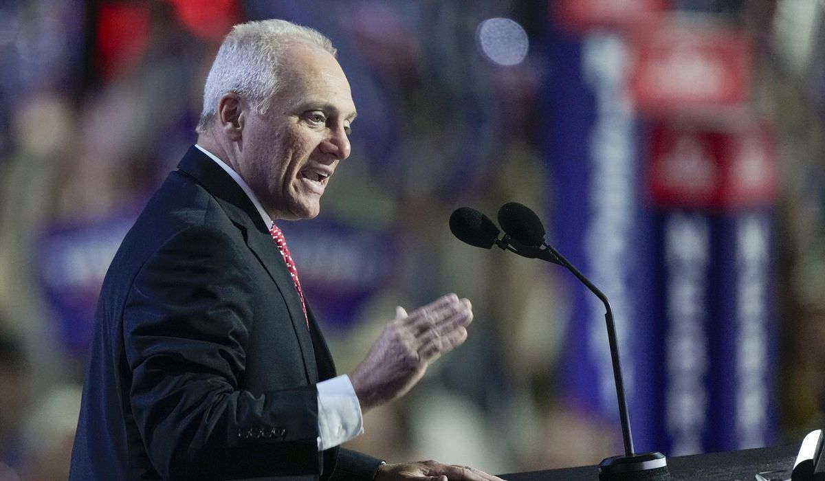 NextImg:House Majority Leader Steve Scalise calls for end to Trump prosecutions