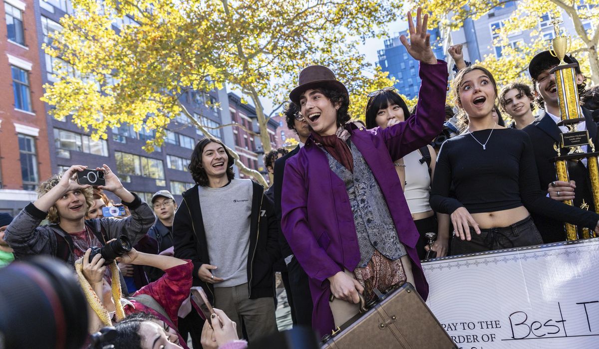 NextImg:Timothee Chalamet crashes his own look-alike contest in New York City
