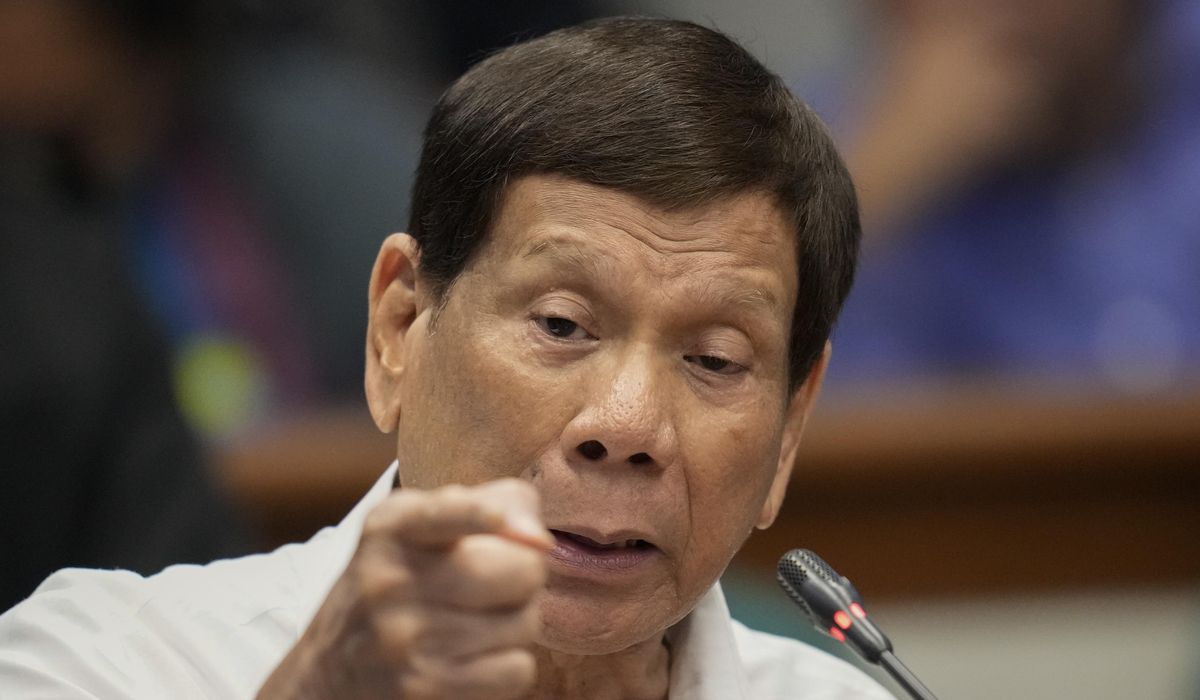 NextImg:Philippine ex-President Duterte says he kept a ‘death squad’ as mayor to kill criminals