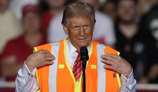 Republican presidential nominee former President Donald Trump speaks at a campaign rally at the Resch Center, Wednesday, Oct. 30, 2024, in Green Bay, Wis. (AP Photo/Alex Brandon)