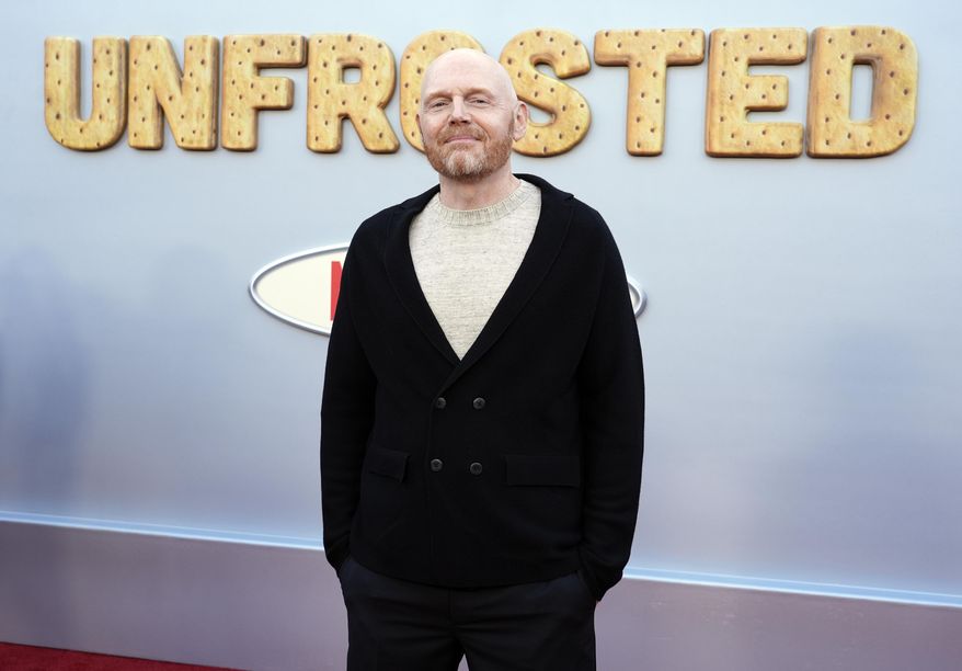 Bill Burr, a cast member in "Unfrosted," poses at the premiere of the Netflix film at the Egyptian Theatre, April 30, 2024, in Los Angeles. (AP Photo/Chris Pizzello, File)