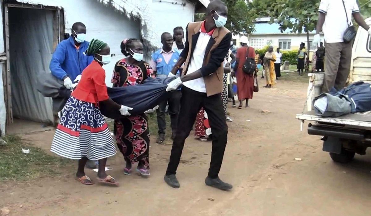 NextImg:14 people killed when lightning hits a church in a remote refugee camp in Uganda