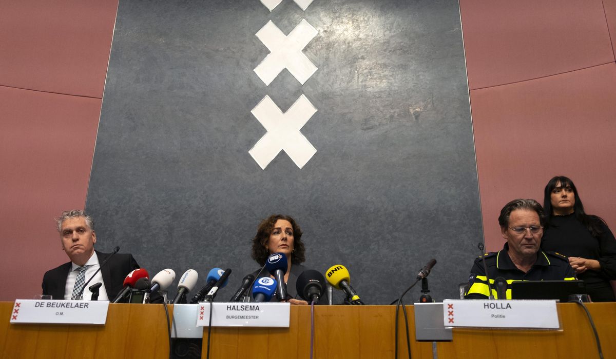 NextImg:Amsterdam police detain pro-Palestinian protesters at banned demonstration