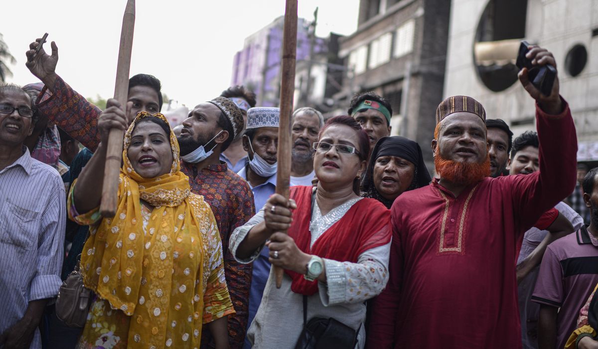 NextImg:Opponents of ousted Bangladesh ex-premier Sheikh Hasina foil attempts to hold rally in Dhaka